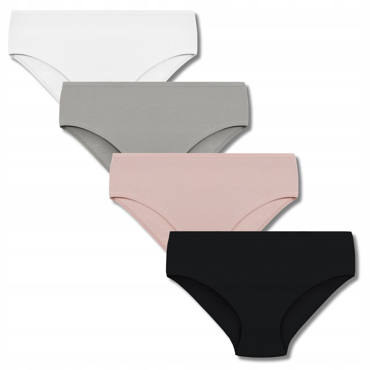 MAJTKI DAMSKIE FIGI Kobiece Szorty Gładkie 4 sztuki 4-PAK MORAJ r. M