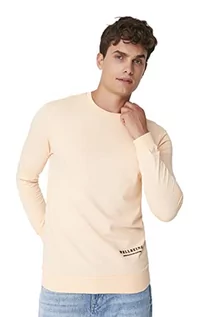 Bluzy męskie - TRENDYOL Męska bluza - różowa - regularna XL różowa, różowy, XL - grafika 1