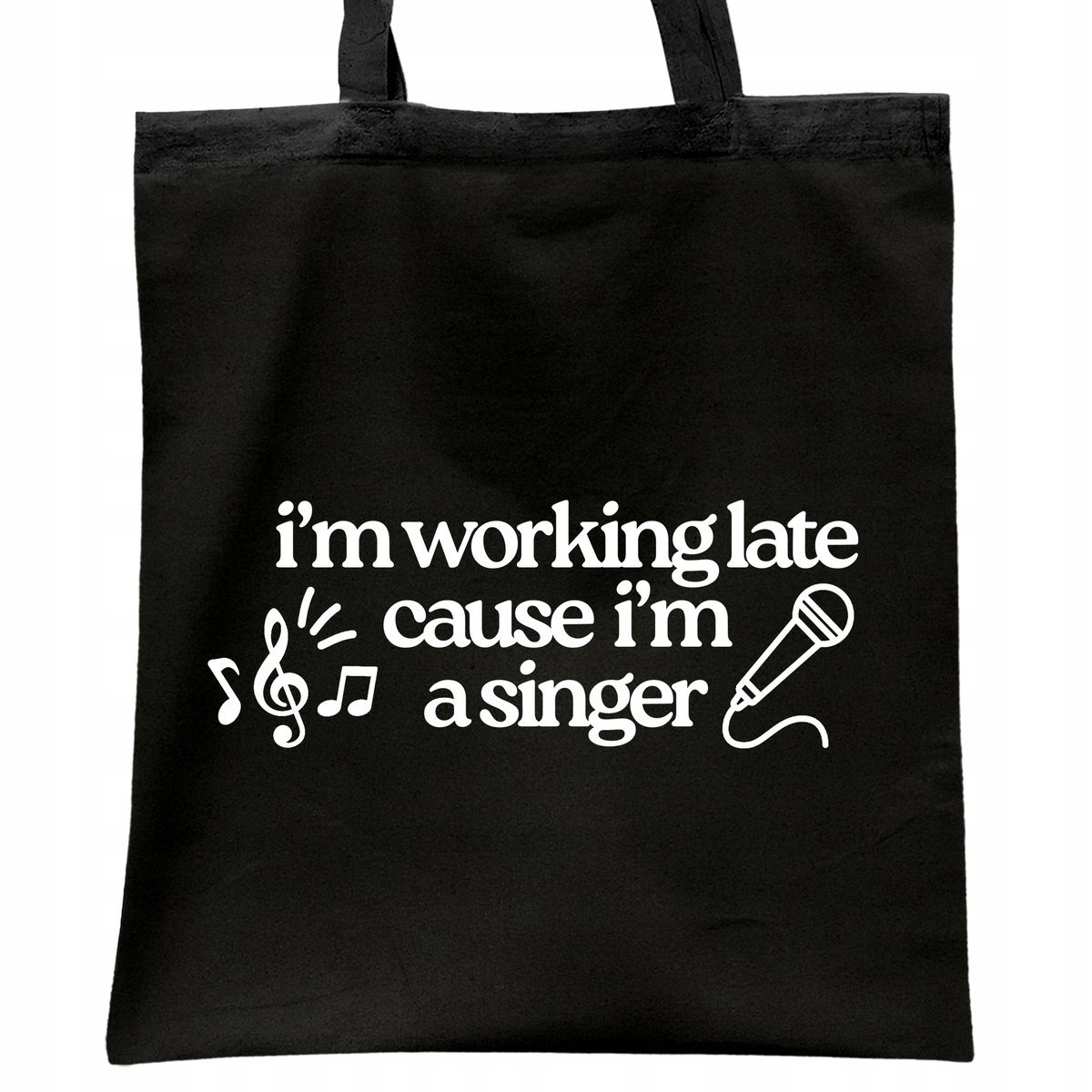 Torba bawełniana czarna na zakupy Sabrina Carpenter Espresso Dla Fanów