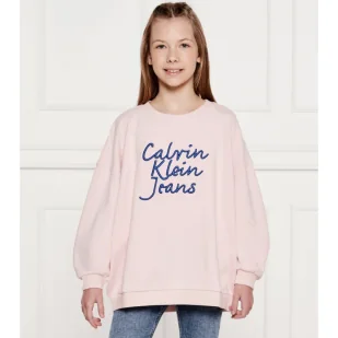 Calvin Klein Jeans Bluza Loose fit - Bluzy dla dziewczynek - miniaturka - grafika 1