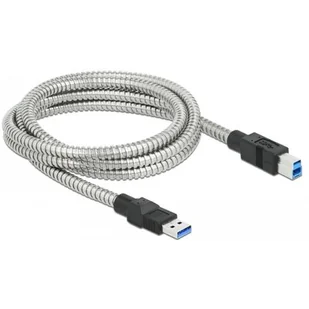 Delock USB-B 2.0m metalowy 86779 - Kable USB - miniaturka - grafika 1