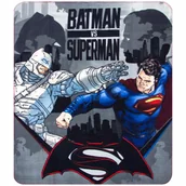Koce i narzuty dla dzieci - Koc polarowy Batman vs Superman Narzuta 140x120 cm - miniaturka - grafika 1