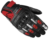 Rękawice motocyklowe - SPIDI G-Carbon, rękawice motocyklowe, kolor czerwony, rozmiar XXL, z pojemnościowym ekranem dotykowym i poduszkami ochronnymi, odporne na ścieranie i oddychające rękawice motocyklowe ze skóry - miniaturka - grafika 1