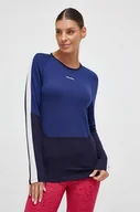 Bielizna sportowa damska - Icebreaker longsleeve funkcyjny Mer 200 Sonebula kolor granatowy - miniaturka - grafika 1