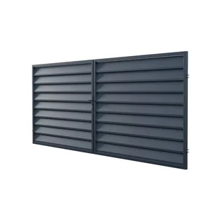 Polargos Brama Mistral 2-skrzydłowa antracyt 400 x 150 cm - Ogrodzenia Polargos Brama Mistral 2-skrzydłowa antracyt 400 x 150 cm - Ogrodzenia - miniaturka - grafika 1