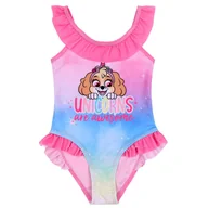 Moda i Uroda OUTLET - Różowy, jednoczęściowy strój kąpielowy z falbankami SKYE, Psi Patrol 2-3 lata 92-98 cm - miniaturka - grafika 1