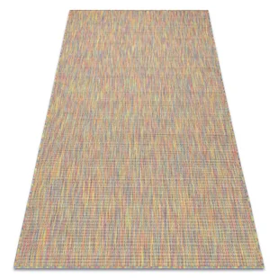 Dywan FISY nowoczesny, SZNURKOWY SIZAL 20789 melanż, tęcza, tęczowy wielokolorowy 140x190 cm - Dywany - miniaturka - grafika 1