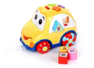 Sortery dla dzieci - Interaktywne Auto Wesołek Sorter Klocki Ciągania - miniaturka - grafika 1