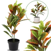 Sztuczne kwiaty - Sztuczna roślina liściasta w doniczce Fikus 58 cm - miniaturka - grafika 1