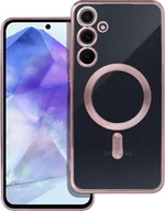 Etui i futerały do telefonów - Etui na telefon komórkowy Etui ochronne Bumper na smartfony kompatybilne z Samsung Galaxy A55 5G Różowy - miniaturka - grafika 1