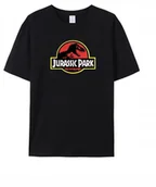 Koszulki męskie - KOSZULKA Z NADRUKIEM MĘSKA ŚMIESZNA T-SHIRT JURASSIC PARK DINOZAURY - miniaturka - grafika 1