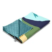 Koce i narzuty dla dzieci - LA MILLOU LEKKI KOCYK MINKY- M - WAIKIKI BOY - DEEP OCEAN - miniaturka - grafika 1