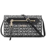 Torebki damskie - DKNY Women's Bryant AVE Wallet Crossbody Bag, Black and Black Logo, Czarne i czarne logo - miniaturka - grafika 1