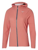 Kurtki i kamizelki sportowe damskie - Mizuno Kurtka w kolorze pomarańczowym do biegania - miniaturka - grafika 1