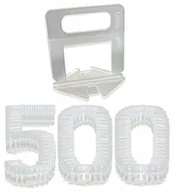 Inne mocowania - 500 Klipsów System Do Poziomowania Płytek 1.0 Mm - miniaturka - grafika 1