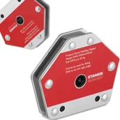 Akcesoria spawalnicze - Kątownik uchwyt spawalniczy magnetyczny kąt 75/90/105 do 50 kg - miniaturka - grafika 1