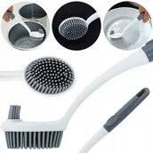 Miotły, szufle, mopy - SILIKONOWA SZCZOTKA DO MYCIA NACZYŃ GARCZKÓW PATELNI OWOCÓW WARZYW - miniaturka - grafika 1