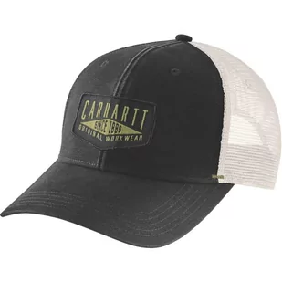 Czapka z daszkiem Carhartt Canvas Workwear Patch Cap N04 czarny - Czapki i chusty sportowe męskie - miniaturka - grafika 1