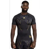 Kimona, stroje i obuwie - Venum Serpenti Rashguard Short Sleeve Krótki Rękaw Black/Silver/Gold - miniaturka - grafika 1