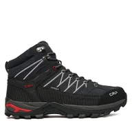 Buty trekkingowe męskie - Trekkingi CMP Rigel Mid Wp Waterproof 3Q12947 Czarny - miniaturka - grafika 1