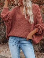 Swetry damskie - Milan Kiss Sweter w kolorze czerwonobrązowym - miniaturka - grafika 1