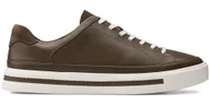 Półbuty damskie - Clarks Półbuty damskie - Un Maui Tie - rozmiar 35,5 - Oliwkowe skórzane - sznurowane sneakersy skóra naturalna wkładka Ortholite lekka podeszwa EVA - miniaturka - grafika 1
