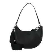 Torebki damskie - Lacoste Chantaco Classics Torba na ramię Skórzany 23 cm czarny - miniaturka - grafika 1