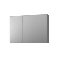 Szafki łazienkowe - Szafka łazienkowa wisząca z lustrem Krofam Arco 80 cm grafit mat 149-0117 - miniaturka - grafika 1