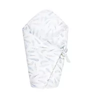 Rożki i beciki - Rożek niemowlęcy bambusowy - Niebiańskie piórka - miniaturka - grafika 1