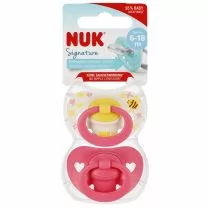 Nuk Smoczek uspokajający silikonowy 6-18m Signature 10176322 - Smoczki uspokajające - miniaturka - grafika 1
