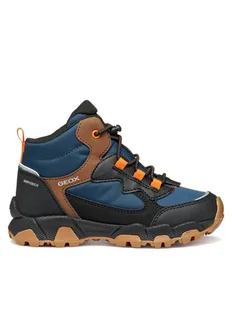 Geox Trekkingi J Magnetar B Abx J463ZC 050FU C0948 S Granatowy - Buty trekkingowe dziecięce - miniaturka - grafika 1