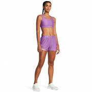 Spodnie sportowe damskie - Damskie spodenki treningowe Under Armour Play Up Short 3.0 - fioletowe - UNDER ARMOUR - miniaturka - grafika 1