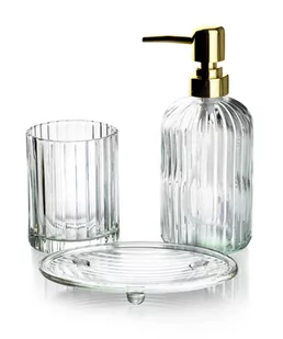 ARI Komplet Łazienkowy 400ml złota pompka - Akcesoria łazienkowe - miniaturka - grafika 1