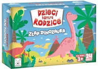 Gry planszowe - DZIECI KONTRA RODZICE. ZłAP DINOZAURA - miniaturka - grafika 1