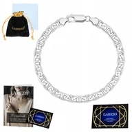 Bransolety męskie - Bransoletka Srebrna Męska Gucci Marina Żyletka 21cm Pełna Mocna Gruba 2,3mm - miniaturka - grafika 1