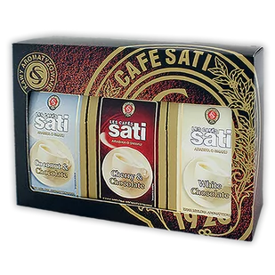 Sati Sati zestaw kaw aromatyzowanych 3x200g BOX SATI.BOX.MIEL.3X200G - Kawa - miniaturka - grafika 1
