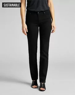 Lee Marion Straight Damskie Spodnie Jeansowe Black Rinse L301Fs47-W38 L31 - Spodnie damskie - miniaturka - grafika 1