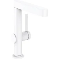Baterie umywalkowe - Hansgrohe 76060700 Finoris Jednouchwytowa bateria umywalkowa 230 z obrotow$88 wylewk$89 i kompletem odp$90ywowym Push-Open bia$91y matowy - miniaturka - grafika 1