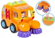 Samochody i pojazdy dla dzieci - Auto Budowlane Śmieciarka Kombajn Ruchome Elementy - miniaturka - grafika 1