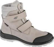 Buty trekkingowe dziecięce - 4f 4F Junior Trek HJZ21-JOBMW250-26S szary 32 - miniaturka - grafika 1