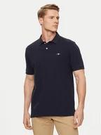 Koszulki męskie - Gant Polo Shield 2210 Granatowy Regular Fit - miniaturka - grafika 1