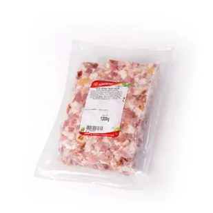 Boczek wędzony parzony kostka 1 kg Sokołów - Pasztet i przetwory mięsne - miniaturka - grafika 1