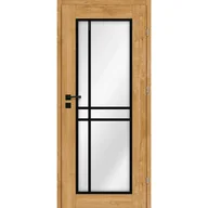 Drzwi wewnętrzne - Drzwi wewnętrzne pokojowe Rimini dąb naturalny 80 prawe Voster - miniaturka - grafika 1