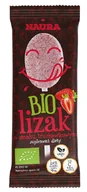 Gumy do żucia, lizaki, dropsy - Lizak pudrowy o smaku truskawkowym BIO 6 g - miniaturka - grafika 1