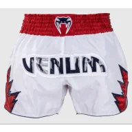 Spodnie sportowe męskie - Venum Spodenki Muay Thai Inferno White/Red - miniaturka - grafika 1