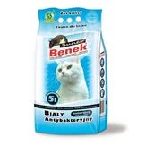 Żwirek dla kotów - Żwirek Super Benek 5 l Biały-Antybakt niebieski - miniaturka - grafika 1
