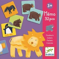 Gry planszowe - DJECO Gra Pamięciowa Kolorowe Zwierzątka - miniaturka - grafika 1