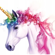 Fototapety - Fototapeta Dla Dzieci Dziewczynki Jednorożec Zwierzęta 300x210 cm Tapeta Do Pokoju Dziecięcego Na Flizelinie - miniaturka - grafika 1