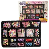 Prace ręczne dla dzieci - Zestaw Do Robienia Bransoletek Koraliki Dodatki - miniaturka - grafika 1