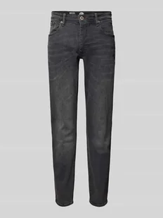 Jeansy o kroju slim fit z 5 kieszeniami - Spodnie męskie - miniaturka - grafika 1